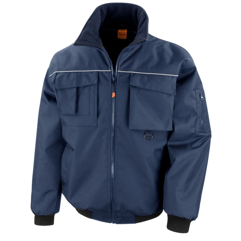 Image of Result Result Men Sabre Pilot Jacket in Navy Size: X-Small Navy XS Male 5063470517565