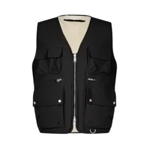 Image of AllSaints AllSaints Vibo Gilet Mens - Black
