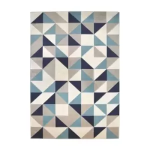Image of Homemaker Creation Geometric Rug Teal 120X170Cm