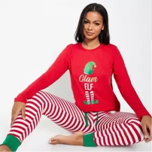 Image of I Saw It First Family Xmas Ladies Nightwear - Red