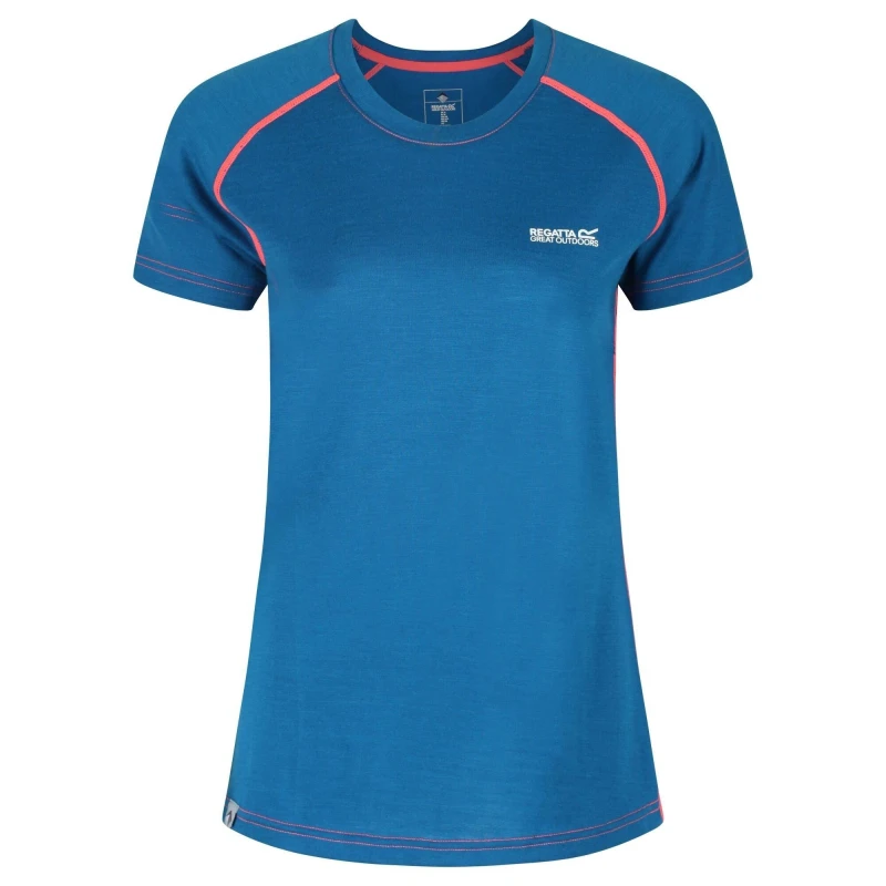 Image of Regatta Tornell Short Sleeve T-Shirt Womens - Blue Blue 8
