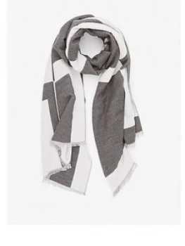 Image of Mint Velvet Love Jacquard Scarf - Charcoal