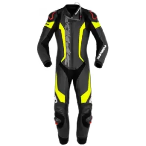 Image of Spidi Laser Pro Perforated Black Fluo Yellow 1 Piece 56