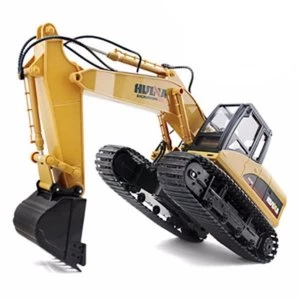 Image of HUINA 1/14th 15 Channel 2.4G Excavator with Die Cast Bucket