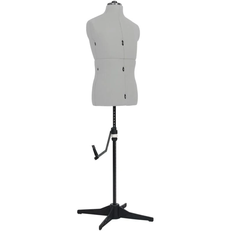 Image of VIDAXL Adjustable Dress Form Male Grey Size 37-45 Vidaxl 8719883877310