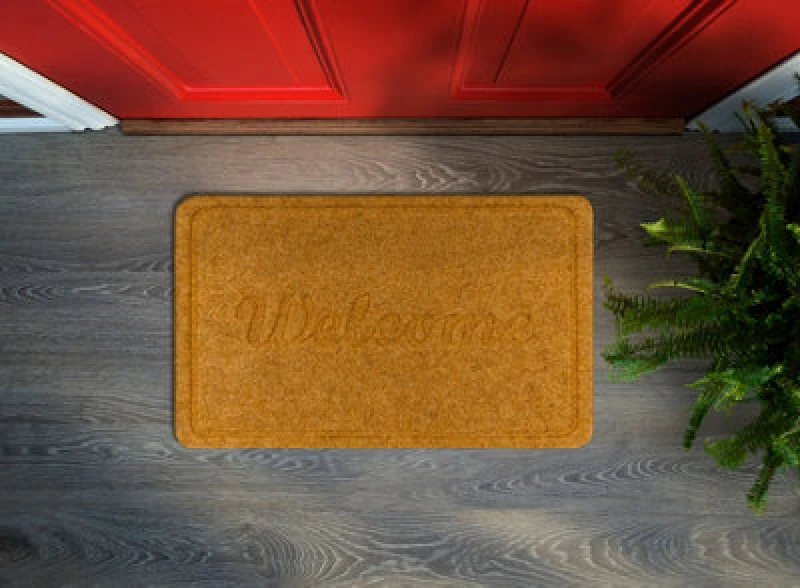 Image of RugsX Doormat Welcome 1208 Antislip, Outdoor, Indoor - Coconut 40X60 Cm