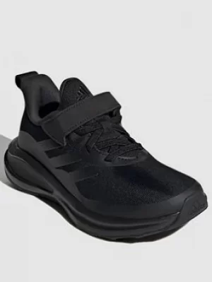 Image of Adidas Kids Unisex Fortarun El K, Triple Black, Size 1