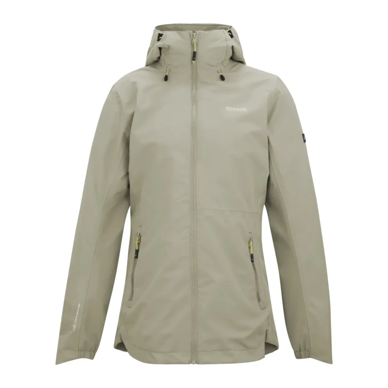 Image of Womens waterproof jacket Regatta Hamara IV Marron Female 36