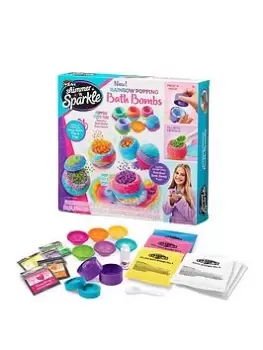 Image of Shimmer & Sparkle Rainbow Popping Bath Bombs
