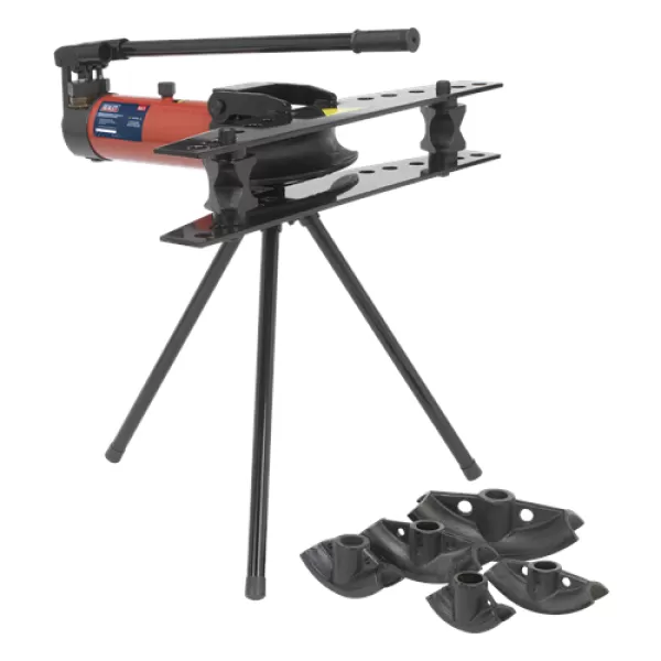 Image of Genuine SEALEY PBS90 Industrial Hydraulic Pipe Bender with Stand 9tonne