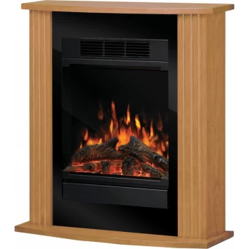 Image of Dimplex Orvieto MCFP150-E Log Effect Suite And Surround Fireplace - Oak