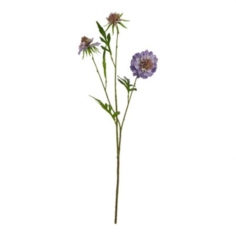 Image of Love Lace Purple Scabious Stem Artificial Flower Purple