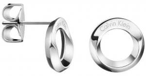 Image of Calvin Klein Womens Beauty Stainless Steel Stud Earings Jewellery