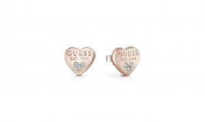 Image of Guess All About Shine Rose Gold Plated Earrings