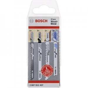 Image of Jigsaw blades, wood and metal Bosch Accessories 2607011437 15 pcs