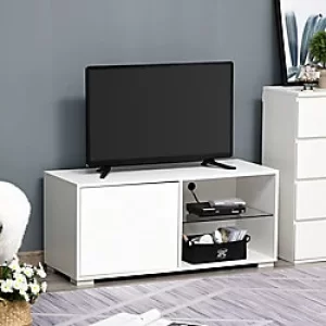 Image of HOMCOM TV Cabinet 839-004WT White 1,000 x 400 x 450 mm