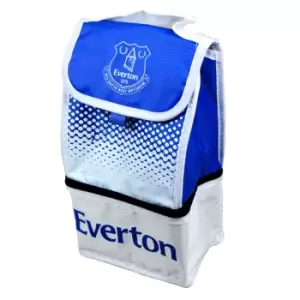 Image of Everton FC Official Football Fade Crest Lunch Bag (One Size) (White/Blue)