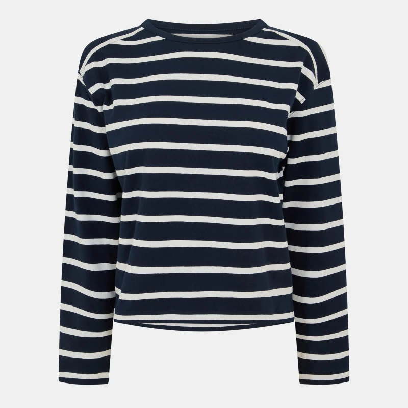 Image of French Connection FC Rallie Strp LS T - White White 6