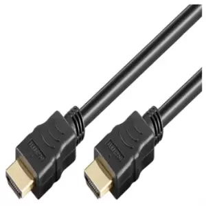 Image of Goobay HDMI 1.4 Cable with Ethernet - Gold Plated - 2m - Black
