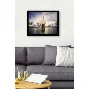 Image of SC0580 Multicolor Decorative Framed MDF Painting