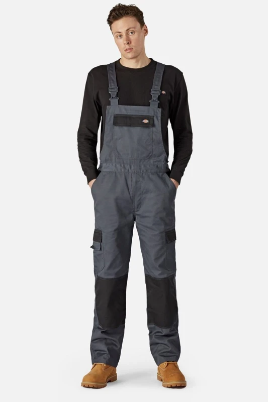 Image of Dickies Everyday Bib and Brace - Slate Grey/Black Slate Grey/Black Sml