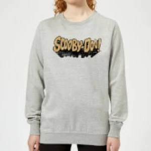 Image of Scooby Doo Retro Colour Logo Womens Sweatshirt - Grey - S