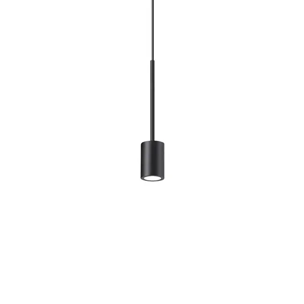 Image of Archimede Integrated LED CylinderPendant Ceiling Light Black 250Lm 3000K