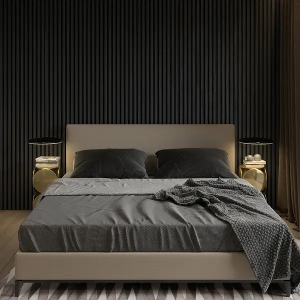 Image of Kraus Acoustic Wall Panel 2400 x 572.5 x 19mmm Smoked Oak - 3 Panel Pack