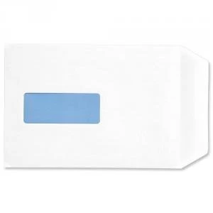 Image of Eco C5 Envelopes Recycled Pocket Self Seal Window 90gsm White Pack of