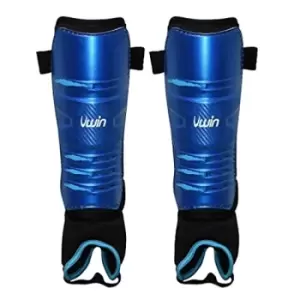 Image of Uwin Hockey Shinguards Royal/Black/Aqua Small