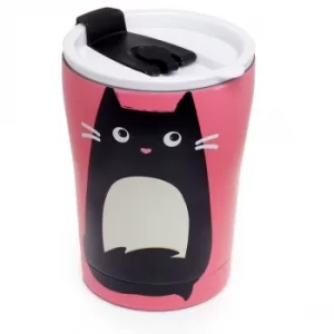 Image of Feline Fine Cat Reusable Stainless Hot & Cold Thermal Insulated Food & Drink Cup 300ml