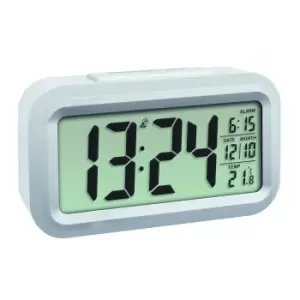 Image of TFA-Dostmann 60.2553.02 - Digital alarm clock - Rectangle - Silver...