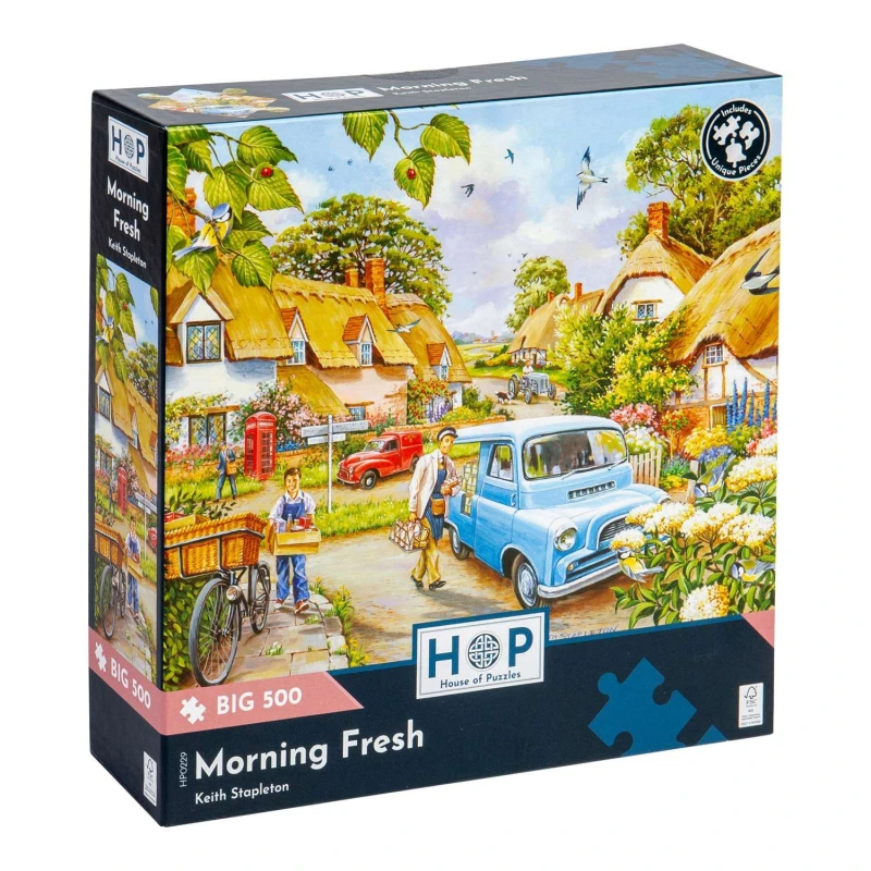 Image of The House Of Puzzles Morning Fresh, BIG 500 Piece Jigsaw Puzzle Multi unisex