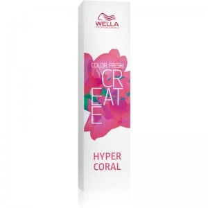 Image of Wella Professionals Color Fresh Create Semi Permanent Hair Colour Shade Hyper Coral 60ml