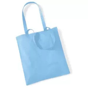 Image of Westford Mill Promo Bag For Life - 10 Litres (Pack Of 2) (One Size) (Sky Blue)