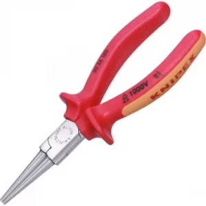 Image of Knipex 30 36 160 VDE Long Nose Pliers Round Jaws 160mm