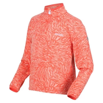 Image of Regatta Junior Highton Overhead Fleece - FusCorlAniml