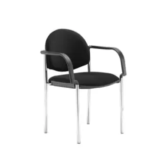 Image of Coda multi purpose chair and with arms and Black fabric