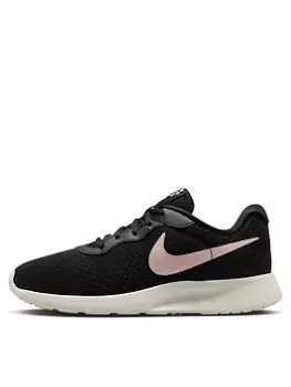 Image of Nike Tanjun Ease Trainers - Black/Pink, Size 3, Women