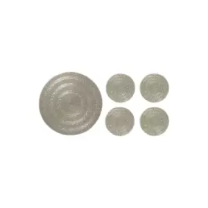 Image of Biba Biba Halo Placemats Set of 2 - Silver