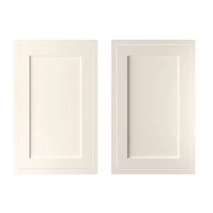 Image of Cooke Lewis Carisbrooke Ivory Framed Larder door W600mm Set of 2