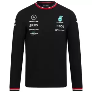 Image of 2022 Mercedes Lewis Hamilton LS Driver Tee (Black)