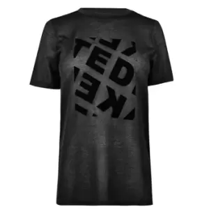 Image of Ted Baker Tedin Graphic T-Shirt Womens - Black