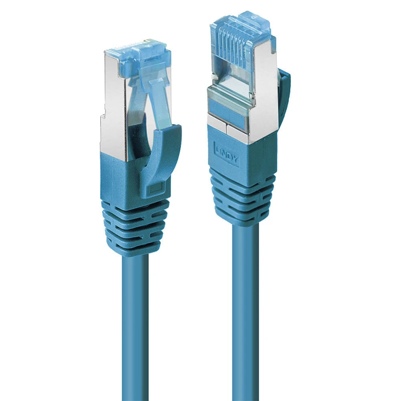 Image of Lindy 47147 networking cable Blue 1m Cat6a S/FTP (S-STP)