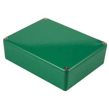Image of Hammond 1590XXGR Aluminium 'Stomp Box' Enclosure Green (145 x 121 ...