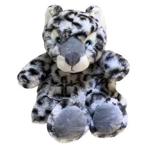 Image of Plush Microwavable Snow Leopard Heat Pack