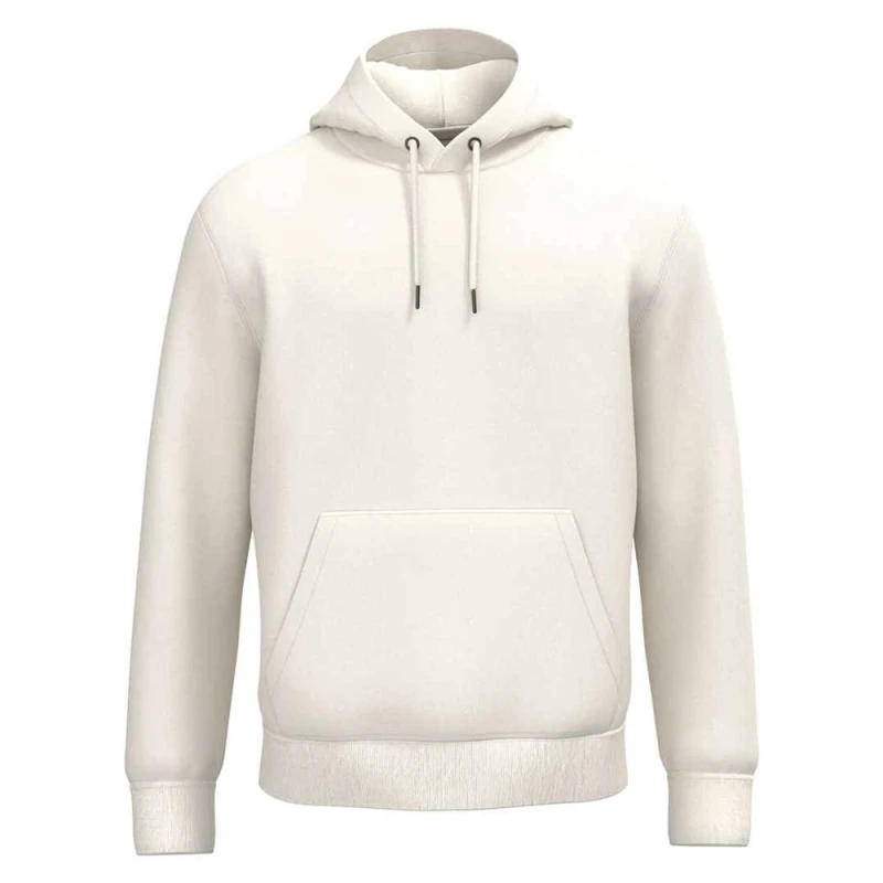 Image of Native Spirit Mens Plain Hoodie in Ivory Size: XS Ivory Male XS