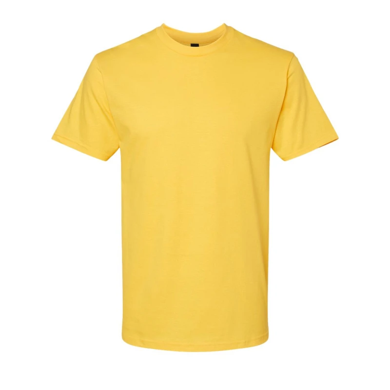 Image of Gildan Mens Softstyle Midweight T-Shirt in Yellow Size: Small Yellow Male S