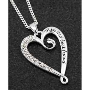 Image of Looped SP Heart Necklace Mum