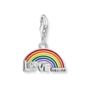 Image of THOMAS SABO Silver Rainbow Love Charm